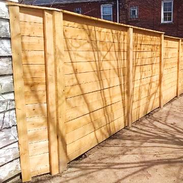 wood horizontal fence tampa fl